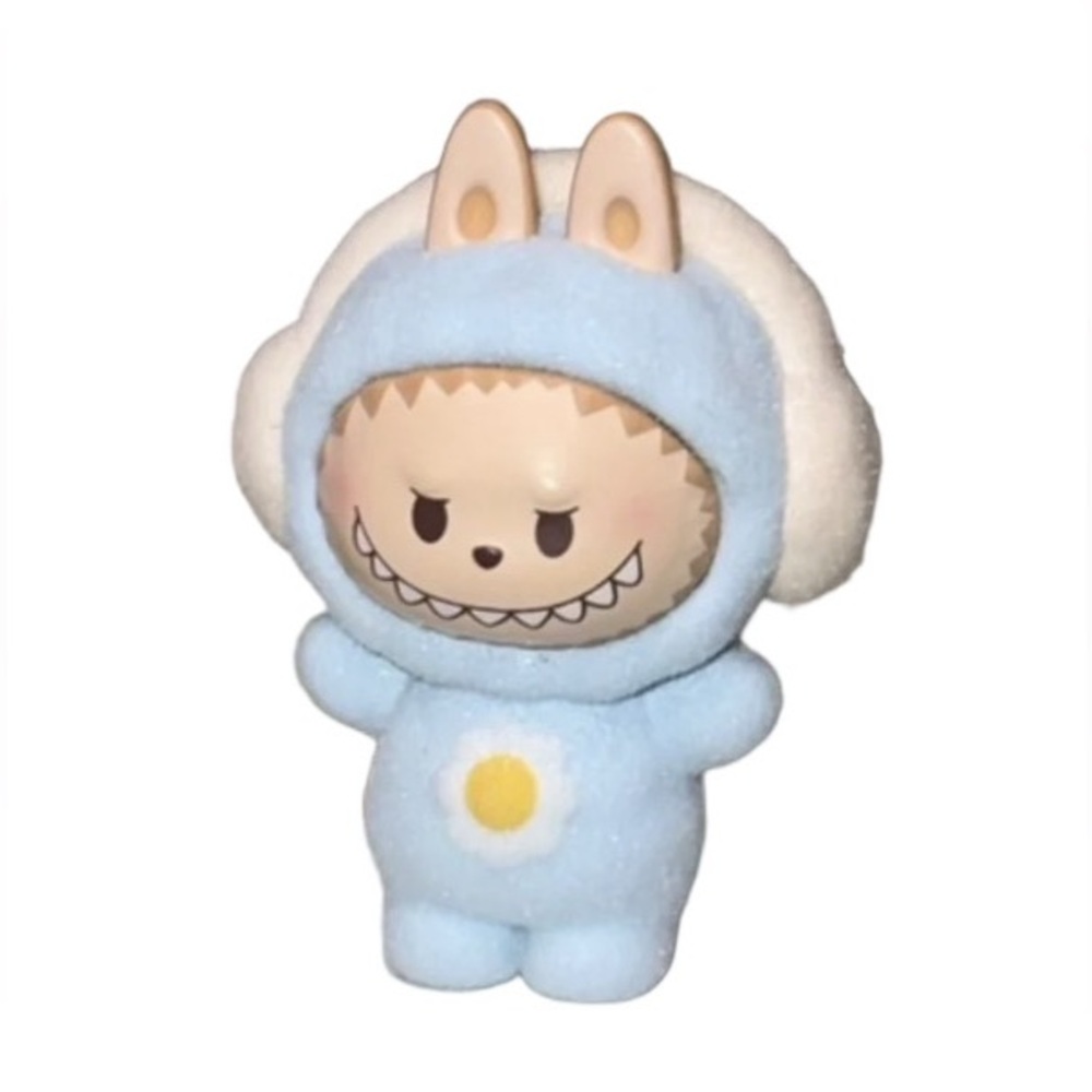 Pop Mart Fluffy & Cozy Pop Bean Secret Edition LABUBU Toasty Snow Baby